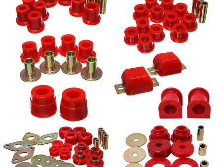 Energy Suspension 05-15 Toyota Tacoma 4WD Hyper-Flex Master Bushing Set - Red For Cheap