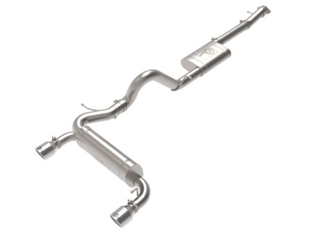 aFe 2021+ Ford Bronco L4-2.3L (t)   V6-2.7L (tt) Vulcan 3in. to 2.5in. SS Cat-Back - Polished Hot on Sale