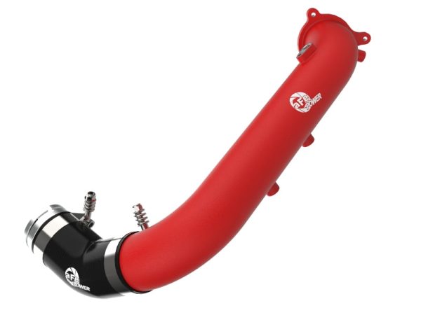 aFe BladeRunner Red 2-3 4in Aluminum Charge Pipe 2021 Toyota Supra GR (A90) I4-2.0L (t) B48 Sale