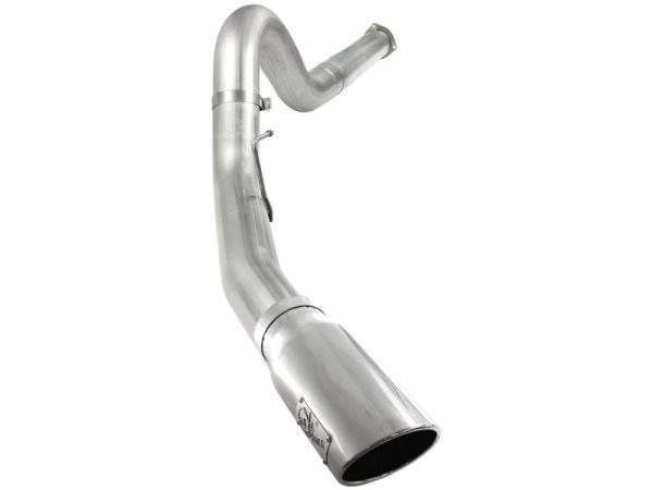 aFe Atlas 5in DPF-Back Aluminized Steel Exh Sys, Ford Diesel Trucks 11-14 v8-6.7L (td) Polished tip For Cheap