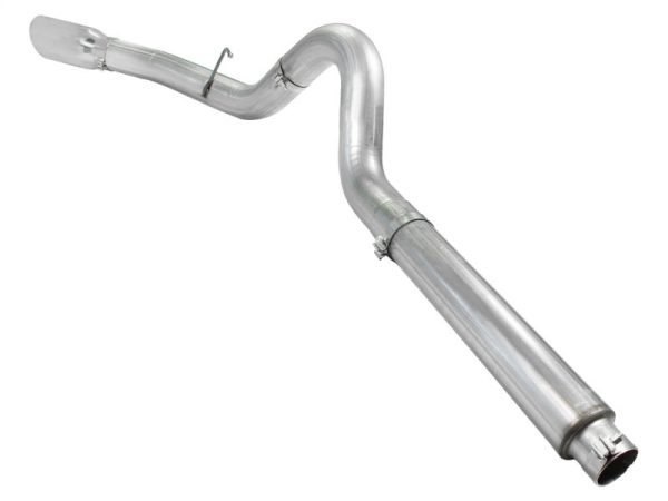 aFe Atlas 5in DPF-Back Aluminized Steel Exh Sys, Ford Diesel Trucks 08-10 V8-6.4L (td) Polished tip For Sale