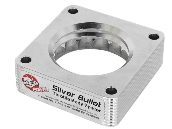 aFe Silver Bullet Throttle Body Spacer 03-06 Nissan 350Z V6 3.5L (VQ35DE) For Sale