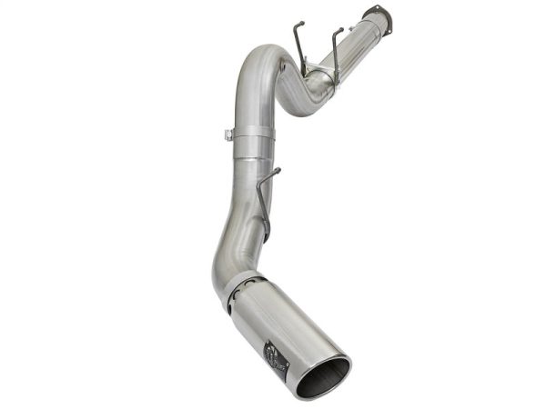 aFe ATLAS 5in DPF-Back Alum Steel Exhaust System w Polished Tip 2017 Ford Diesel Trucks V8-6.7L (td) Online Hot Sale