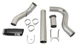 aFe ATLAS 5in DPF-Back Alum Steel Exhaust System w Black Tip 2017 Ford Diesel Trucks V8-6.7L (td) For Sale