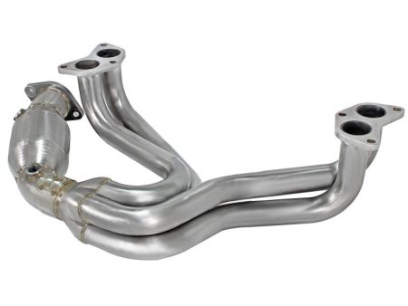 aFe 12-17 Toyota 86   FRS   BRZ Twisted Steel 304 Stainless Steel Long Tube Header w  Cat Online Sale