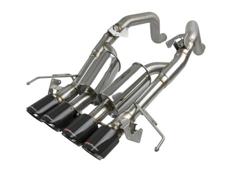 aFe MACH Force-Xp Axle-Back Exhaust System w  Carbon Fiber Tips Chevrolet Corvette (C7) 14-19 6.2L Supply