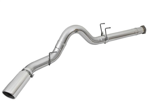 aFe ATLAS 5in DPF-Back Alum Steel Exhaust System w Polished Tip 2017 Ford Diesel Trucks V8-6.7L (td) Online Hot Sale