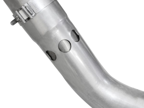 aFe Atlas Exhaust 4in DPF-Back Exhaust Aluminized Steel Polished Tip 11-14 ford Diesel Truck V8-6.7L Online now