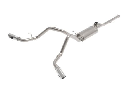 aFe Gemini XV 3in 304SS CB Exhaust w  Cutout 14-19 GM Trucks 4.3 5.3L w  Pol Tips - CrewCab Extended For Sale