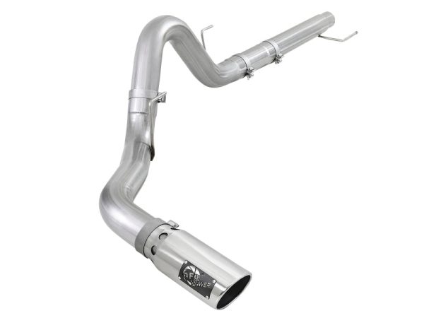 aFe Atlas 4in Aluminized Steel DPF-Back Exh 18-19 Ford F-150 V6-3.0L (td) w  Polished Tip Online Sale