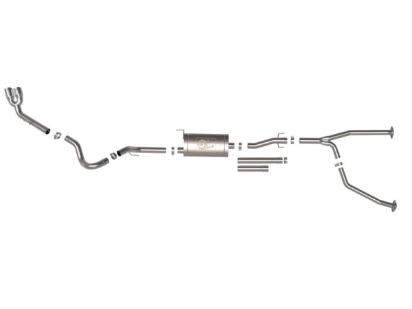 aFe 2022 Toyota Tundra V6-3.5L (tt) Vulcan Series 2.5in to 3in 304 SS Cat-Back Exhaust w  Polish Tip For Discount