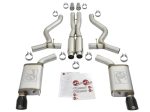 aFe MACHForce XP 3in 304 SS Loud Tone Cat-Back w  Black Tips 15-17 Ford Mustang V6-3.7L V8-5.0L For Sale