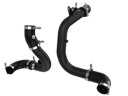 aFe BladeRunner 15-20 VW GTI (MKVII) L4-2.0L (t) Aluminum Hot and Cold Charge Pipe Kit Black Supply