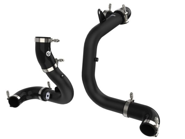 aFe BladeRunner 15-20 VW GTI (MKVII) L4-2.0L (t) Aluminum Hot and Cold Charge Pipe Kit Black Supply