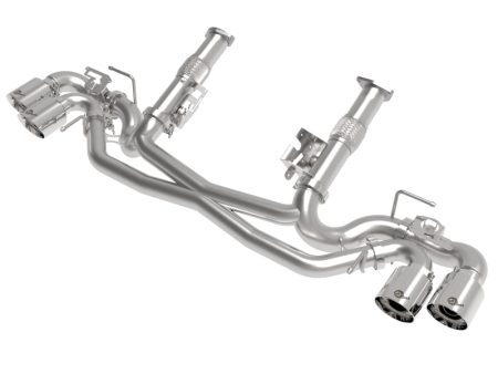 AFe MACH Force-Xp 304 Stainless Steel Cat-Back Exhaust Polished 2020 Chevrolet Corvette C8 For Discount