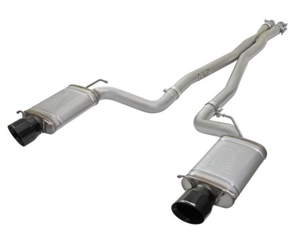 aFe Mach Force-Xp 3in CB Stainless Steel Dual Exhaust System w  Black Tips 09-15 Cadillac CTS-V Online now