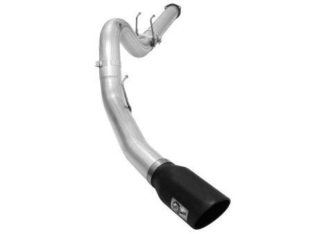 aFe Atlas Exhausts 5in DPF-Back Aluminized Steel Exhaust Sys 2015 Ford Diesel V8 6.7L (td) Black Tip Online Sale