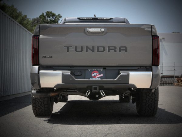 aFe 2022 Toyota Tundra V6-3.5L (tt) Vulcan Series 2.5in to 3in 304 SS Cat-Back Exhaust w  Black Tip Online Sale