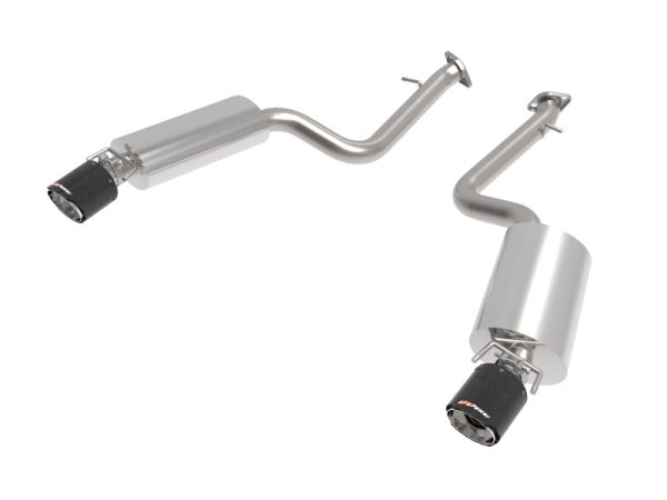 aFe Lexus IS350 14-22 V6-3.5L Takeda Axle-Back Exhaust System- Carbon Fiber Tip Fashion