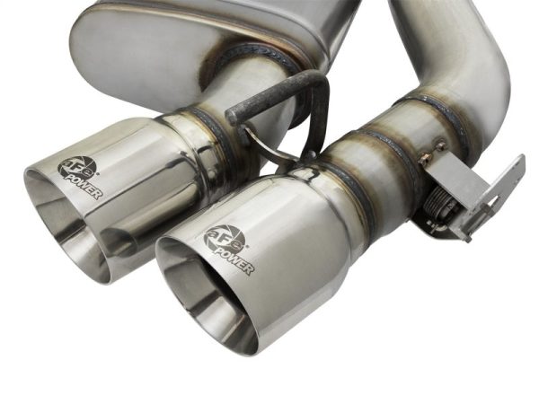 aFe MACHForce XP 3in 304 SS Axle-Back Dual Exhaust (NPP) w  Polished Tips 16-17 Camro SS V8-6.2L For Discount