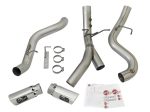 aFe ATLAS 4in DPF-Back Alum Steel Exhaust System w Dual Exit Polished Tip 2017 GM Duramax 6.6L (td) For Discount