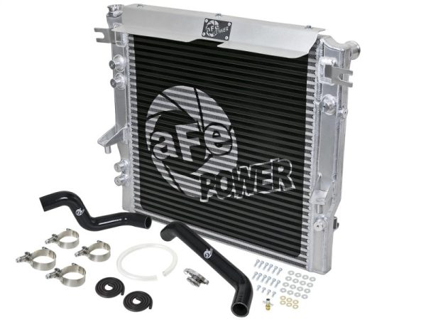 aFe BladeRunner GT Series Bar and Plate Radiator w  Black Hoses 07-11 Jeep Wrangler (JK) V6 3.8L Sale