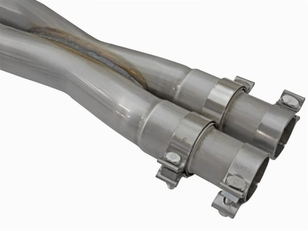 aFe Mach Force-Xp 3in CB Stainless Steel Dual Exhaust System w  Black Tips 09-15 Cadillac CTS-V Online now