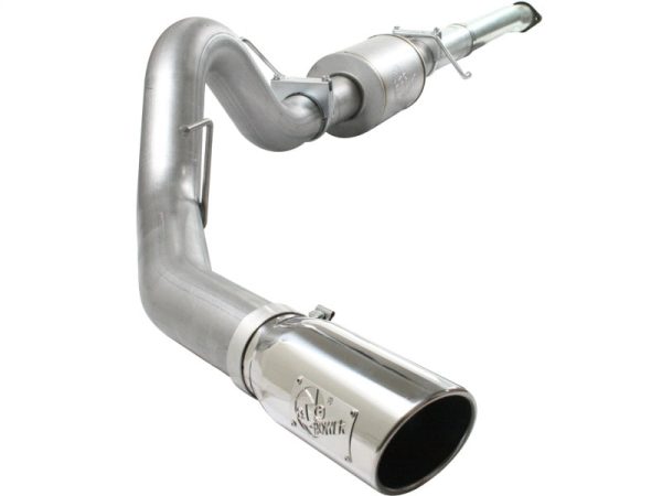 aFe Atlas Exhaust 4in Aluminized Cat-Back w  304 SS Polished Tip 11-13 Ford F-150 EcoBoost V6 3.5L Discount