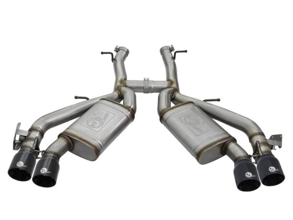 aFe MACHForce XP 3in 304 SS Axle-Back Exhaust Dual Exhaust (NPP) w  Black Tips 16-17 Camaro SS V8 For Discount