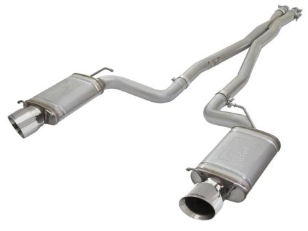 aFe Mach Force-Xp 3in CB Stainless Steel Dual Exhaust System w Polished Tips 09-15 Cadillac CTS-V Online now