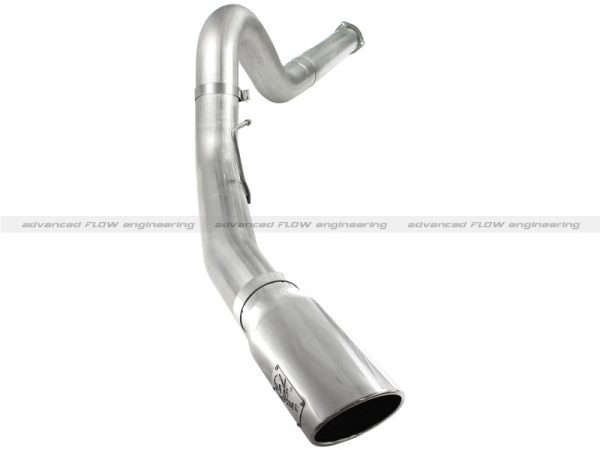 aFe Atlas 5in DPF-Back Aluminized Steel Exh Sys, Ford Diesel Trucks 11-14 v8-6.7L (td) Polished tip For Cheap