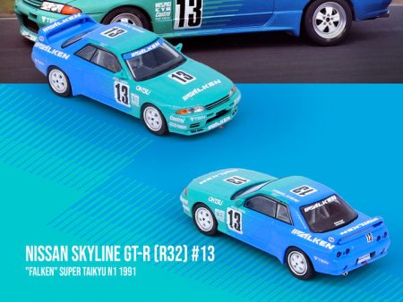 Inno64 1:64 Nissan Skyline GTR R32#13  FALKEN  Super Taikyu N1 1991 on Sale