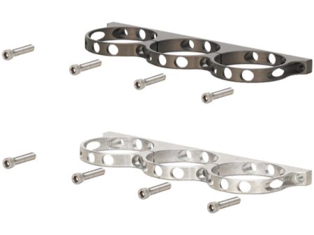 Wilwood Triple Aluminum Reservoir Lightweight Bracket w  Mounting Screws - Billet Online Sale