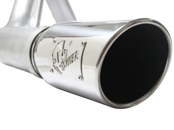 aFe Atlas Exhaust 4in Aluminized Cat-Back w  304 SS Polished Tip 11-13 Ford F-150 EcoBoost V6 3.5L Discount