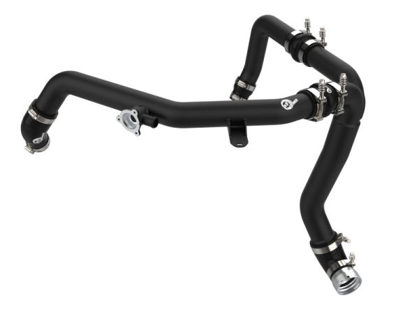 aFe 21-22 Ford Bronco V6-2.7Ltt BladeRunner Alum Hot Charge Pipe - Black For Sale