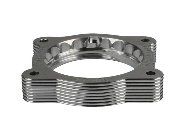 aFe 02-09 Chevrolet Trailblazer  02-09 GMC Envoy L6 4.2L Silver Bullet Throttle Body Spacer - Silver Online Sale