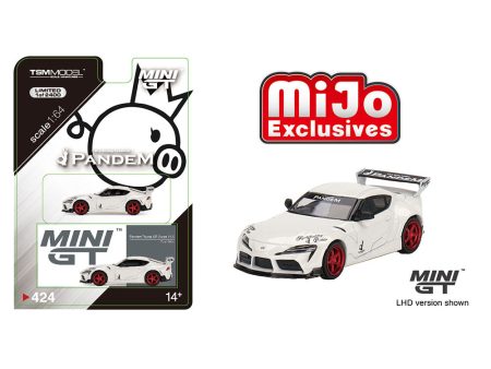 Mini GT 1:64 Mijo Exclusives Pandem Toyota GR Supra V1.0  Pearl White For Cheap