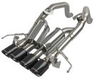 aFe MACH Force-Xp Axle-Back Exhaust System w  Carbon Fiber Tips Chevrolet Corvette (C7) 14-19 6.2L Supply