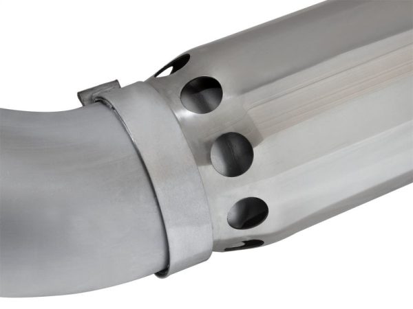 aFe Atlas Exhaust 5in DPF-Back Aluminized Steel w  Polished Tips 16-17 GM Diesel Truck V8-6.6L (td) Cheap