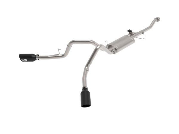 aFe Gemini XV 3in 304 SS Cat-Back Exhaust 2021 Ford F-150 V6 2.7L 3.5L (tt) V8 5.0L w  CO Black Tips For Sale