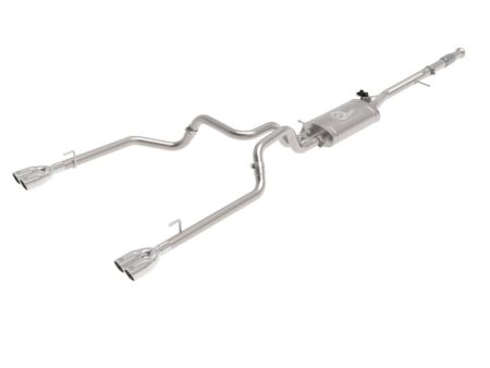 aFe Gemini XV 3in 304 SS Cat-Back Exhaust w  Cutout 19-21 GM Silverado Sierra 1500 V8- w  Black Tips For Sale