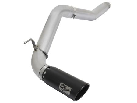 aFe Atlas Exhaust 5in DPF-Back Al Steel 2016 Nissan Titan XD V8-5.0L Black Tip For Discount