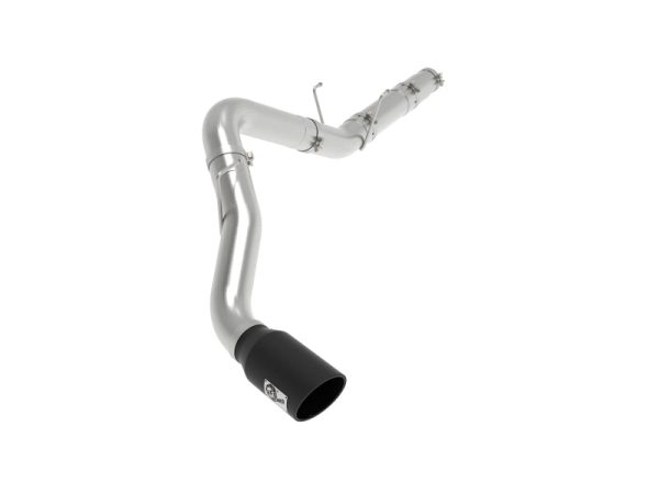 aFe ATLAS 5in DPF-Back Alum Steel Exhaust System w  Black Tip 19-20 Ram Diesel Trucks L6-6.7L (td) Supply