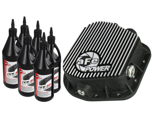 aFe Power Rear Diff Cover (Machined) 12 Bolt 9.75in 97-16 Ford F-150 w  Gear Oil 4 QT Online