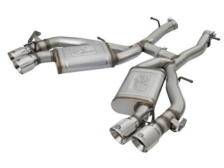 aFe MACHForce XP 3in 304 SS Axle-Back Dual Exhaust (NPP) w  Polished Tips 16-17 Camro SS V8-6.2L For Discount