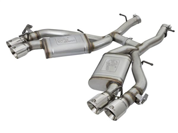 aFe MACHForce XP 3in 304 SS Axle-Back Dual Exhaust (NPP) w  Polished Tips 16-17 Camro SS V8-6.2L For Discount