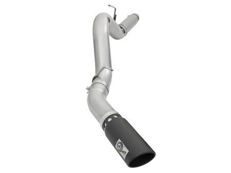 aFe Atlas Exhaust 5in DPF-Back Aluminized Steel w  Black Tips 16-17 GM Diesel Truck V8-6.6L (td) For Cheap