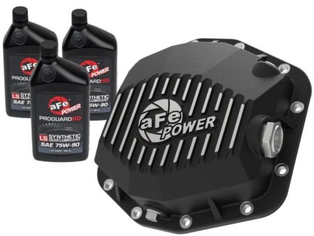 aFe POWER 2021 Ford Bronco w  Dana M220 Diff Cover w  Gear Oil Black Street Series w  Machined Fins Hot on Sale