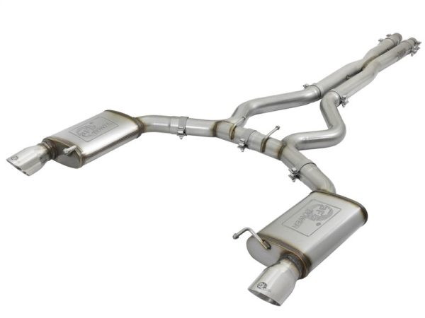 aFe MACHForce XP 3in 304 SS Cat-Back Exhausts w  Polished Tips 15-17 Ford Mustang GT V8-5.0L V6-3.7L Supply