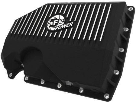 aFe 05-19 VW 1.8L 2.0L w o Oil Sensor Engine Oil Pan Black POWER Street Series w  Machined Fins Supply